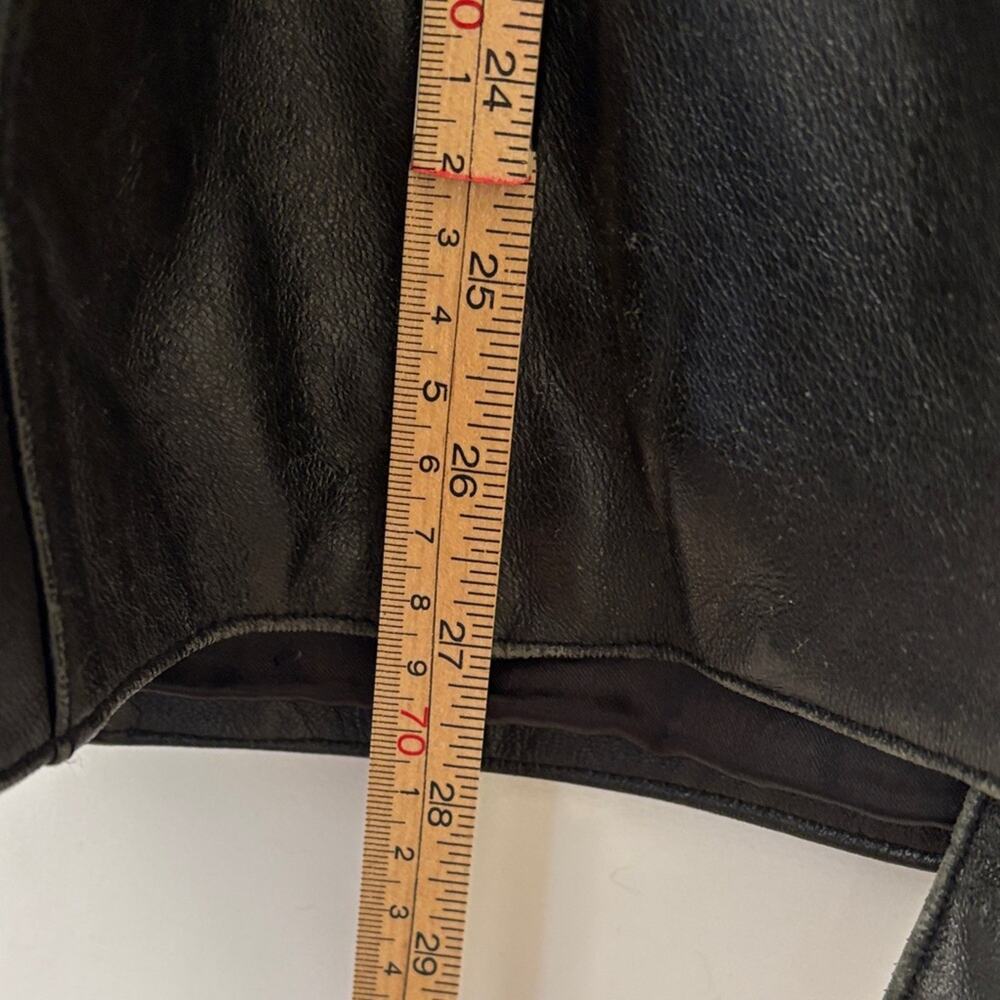 Wilson’s leather, black, genuine leather blazer jacket women’s large - Picture 9 of 11